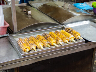 Roasted corn at Bangsar market in Kuala Lumpur, Malaysia