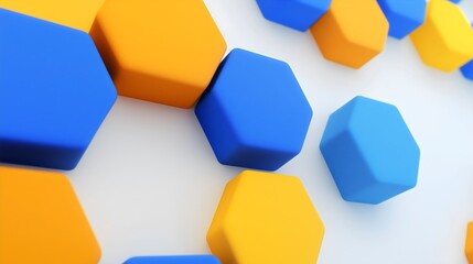 Abstract colorful hexagon backgrounds