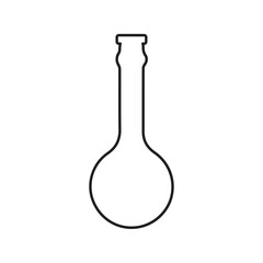 Volumetric flask line icon