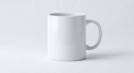 Blank White Coffee Mug Mockup Perfect for Branding and Design