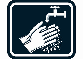 Warning sign always wash your hands before eating