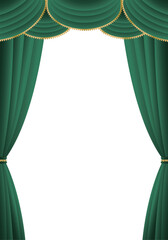 Stage Curtain Frame Background (Vertical)