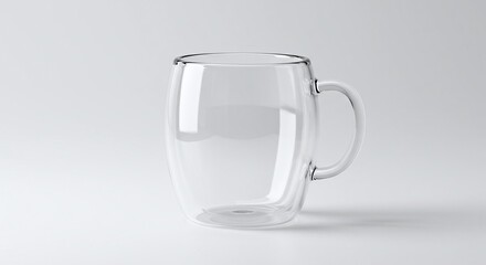 Elegant Double-Walled Glass Mug Perfect for Tea, Coffee, or Hot Beverages