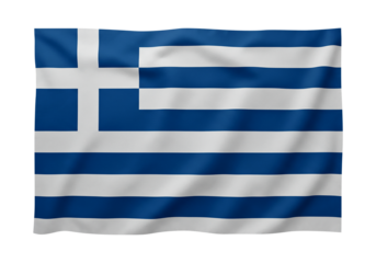 Greece Flag  A High-Resolution Image of the Hellenic National Flag,  Waving Proudly, Symbolizing Greek History and Culture