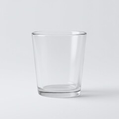 Empty Glass on White Background Stock Photo of Clear Drinking Glass