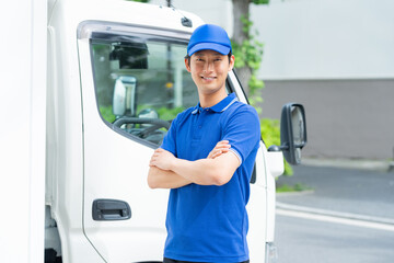 ドライバーの若い男性