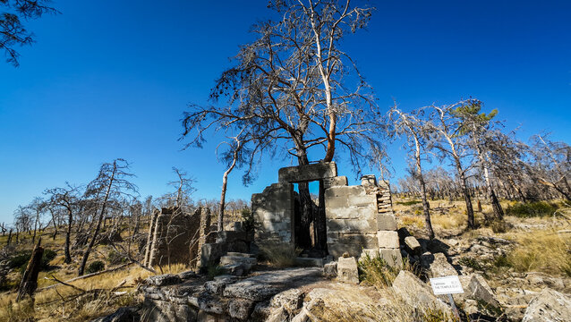 The ruins of Seleukeia (Lyrbe) Ancient City in Turkey