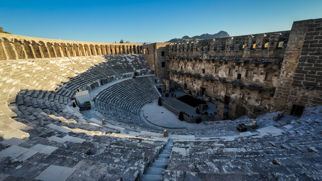 The ruins of Aspendos in Turkey