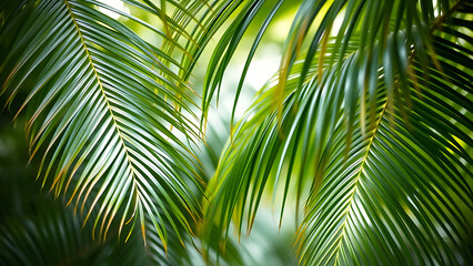 Areca palm illustration painting leaves