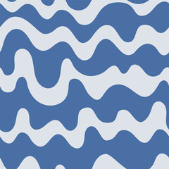 Seamless Pattern with Waves. Abstract Vector Background