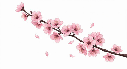 Fototapeta premium pink cherry blossom