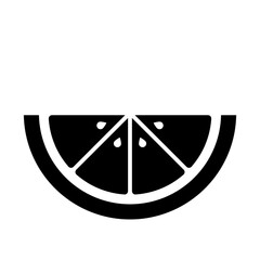 Zesty Black Lemon Slice Silhouette Graphic for Kitchen Art and DIY Projects