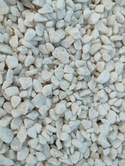 background of white stones