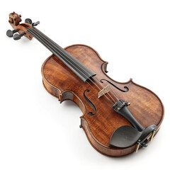 violin on white background