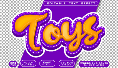  Toys Kids Purple Orange Fun Puzzle Fully Editable Vector Text File