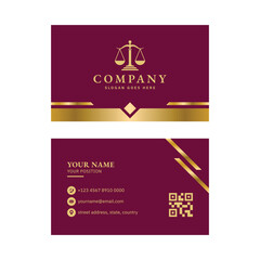 Lawyer Business Card Design Template