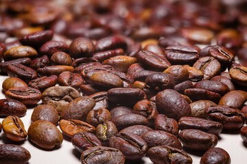 Coffee on a clean white isolated background