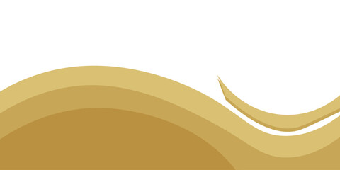 Obraz premium Vector gold line background curve element with white space for text and message design, overlapping layers, vector