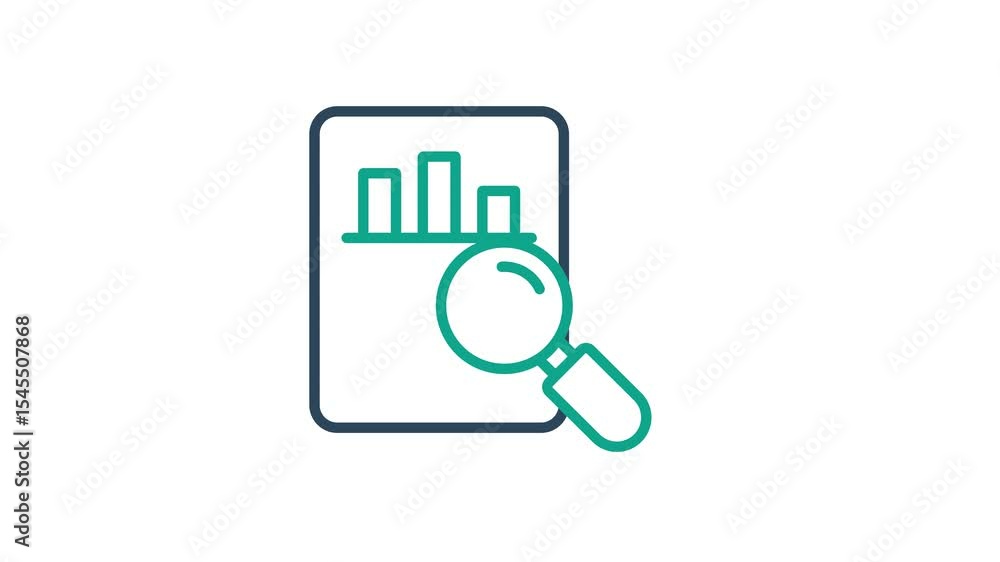 Poster evaluation icon animated. animated icon related to assessment. suitable for user interface, provide 