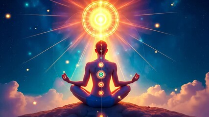 Meditate Concentrate, mental clarity, spiritual energy. Inner peace. Minds relax during deep meditation. Chakras align with universal energies. Spirituality enhances personal growth.
