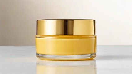 Yellow cream cosmetic product