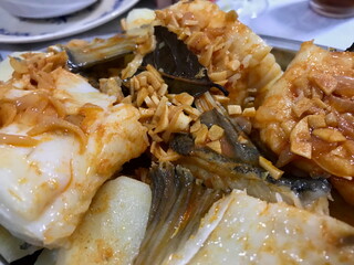 Codfish with Garlic, Paprika, and Fresh Herbs