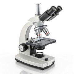 microscope isolated on white background