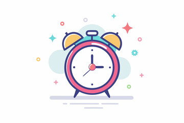 minimal alarm clock soft stars