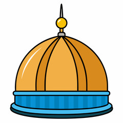 Fototapeta premium mosque illustration, isolated on white background