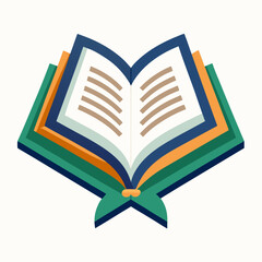 holy quran vector illustration, islamic theme design element, suitable for islamic holiday banner, poster, and etc