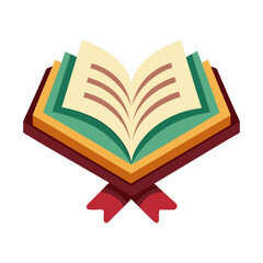 holy quran vector illustration, islamic theme design element, suitable for islamic holiday banner, poster, and etc