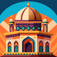 colorful mosque dome