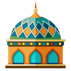 colorful mosque dome