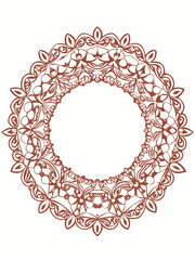 circular mandala ornamental graphic design