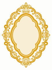 vintage antique lace pattern frame border