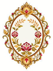 vintage antique baroque ornamental frame