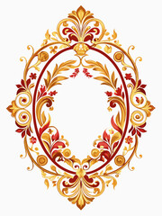 vintage antique baroque ornamental frame