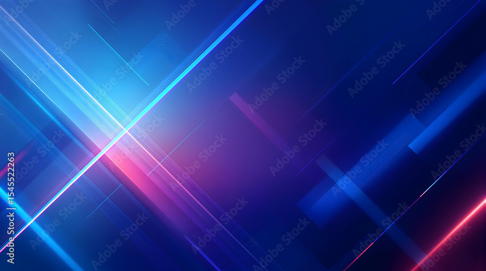 Poster dynamic abstract background with vibrant neon lines and gradient color transitions