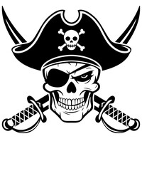 Pirate Skull And Crossbones Skeleton