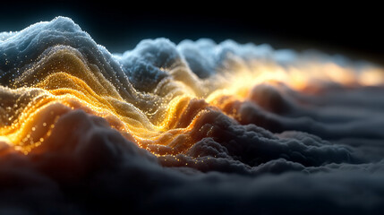 Abstract digital data streams flow across a dark background, symbolizing SaaS infrastructure, cloud computing, data exchange, and the seamless connectivity of modern digital systems.
