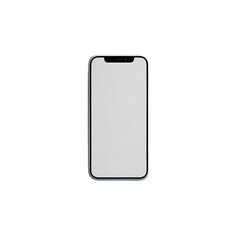 Blank Smartphone Screen: Perfect for App Mockups & Presentations