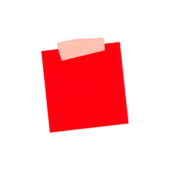 Red Note Pad: Minimalist Design Element