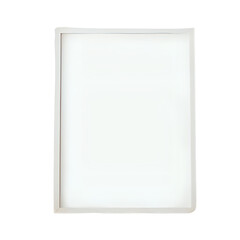 Blank White Picture Frame:  Versatile Border for Art, Photos, Mockups & Design Projects