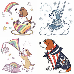 High-Quality dogs Illustrations in Various Styles – SVG Bundle