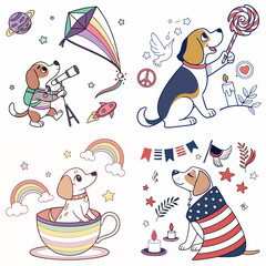 High-Quality dogs Illustrations in Various Styles – SVG Bundle