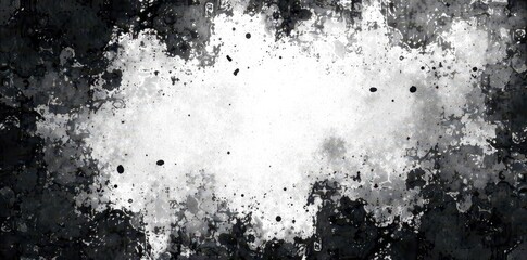 Black & white grunge texture; chaotic distressed overlay , backdrop, white, light