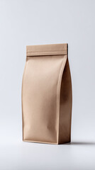 Brown paper bag packaging with clean and simple design