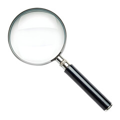 Magnifying glass, isolated on a transparent background