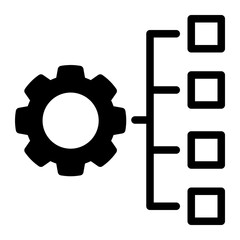 Structure Optimization Icon - Mixed Style for Efficient Systems.