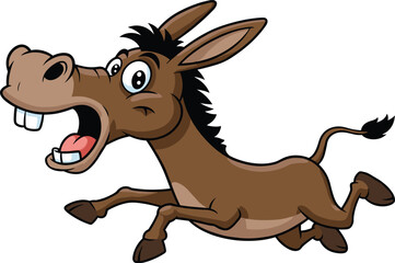 Cheerful Cartoon Boy and Girl Pointing with Wide Smiles, Ideal for Directing Attention and Happy Expressions